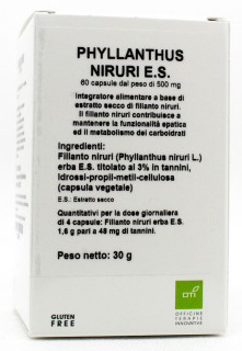 PHYLLANTHUS NIRURI ESTRATTO SECCO 60 CAPSULE - Farmastop