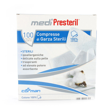 GARZA MEDIPRESTERIL STERILE MONOUSO 18X40 12 PEZZI - Farmastop
