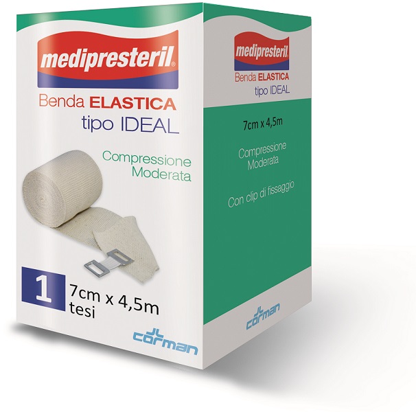 BENDA ELASTICA MEDIPRESTERIL IDEAL CM7X45MT - Farmastop
