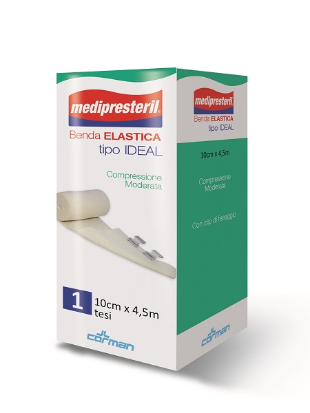 BENDA ELASTICA MEDIPRESTERIL IDEAL CM10X45MT - Farmastop