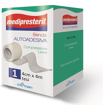BENDA ADESIVA MEDIPRESTERIL 4X400CM - Farmastop