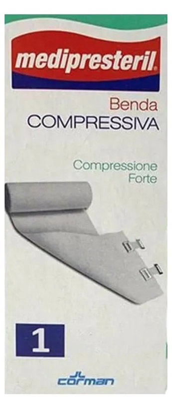 BENDA MEDIPRESTERIL COMPRESSIONE FORTE M4,5X10CM TESI - Farmastop