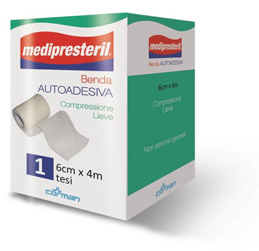 BENDA ADESIVA MEDIPRESTERIL 6X400CM - Farmastop