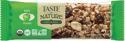 TASTE OF NATURE BARRETTE ALL MELE BIO VEGAN AD ALTO CONTENUTO DI FIBRE 40 G - Farmastop
