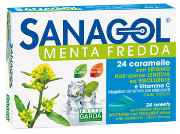 SANAGOL MENTA FREDDA 24 CARAMELLE - Farmastop