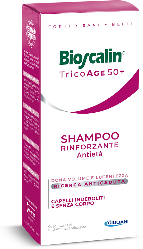 BIOSCALIN TRICOAGE SHAMPOO RINFORZANTE ANTIETA' 200 ML - Farmastop