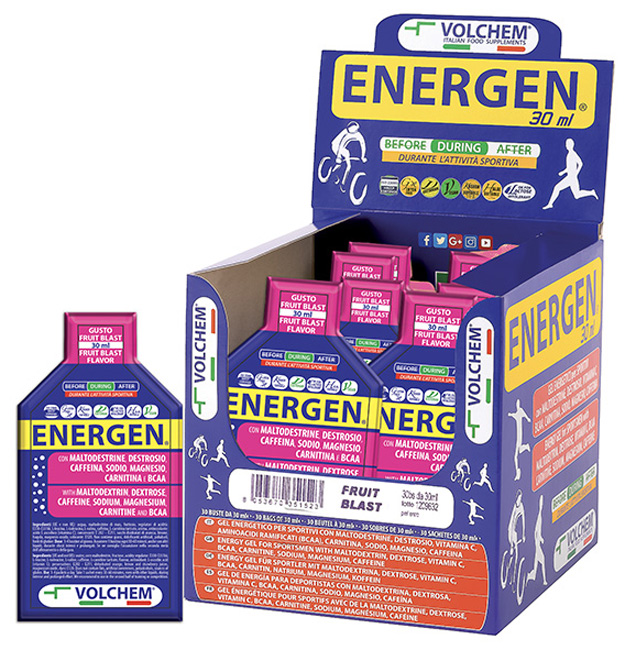ENERGEN GEL PER SPORTIVI FRUIT BLAST 30 BUSTE DA 30 ML - Farmastop