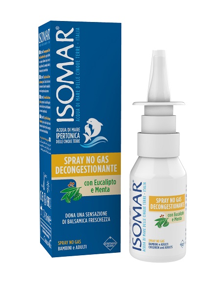 ISOMAR SOLUZIONE ACQUA MARE NASO IPERTONICA NASO SPRAY DECONGESTIONANTE 30 ML - Farmastop