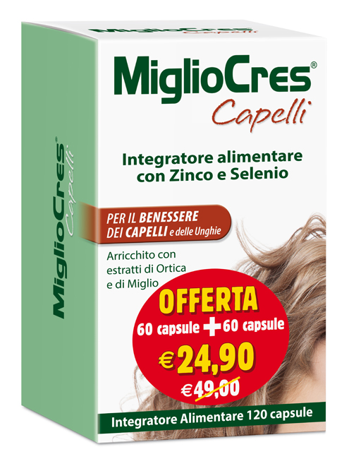 MIGLIOCRES 60+60 CAPSULE 60 G PROMOZIONE - Farmastop