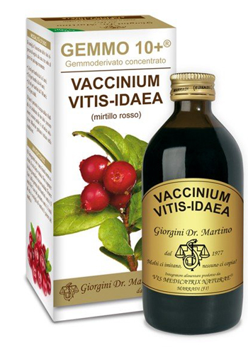 GEMMO 10+ MIRTILLO ROSSO LIQUIDO ANALCOLICO 200 ML - Farmastop