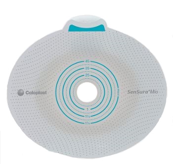 PLACCA PER UROSTOMIA COLOSTOMIA ILEOSTOMIA SENSURA MIO CLICK SISTEMA A DUE PEZZI FLANGIA 70 MM FORO RITAGLIABILE 10-65 MM 5 PEZZI - Farmastop