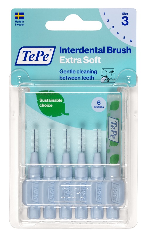 TEPE SCOVOLINO XSOFT BLU 0,6 MM 6 PEZZI - Farmastop