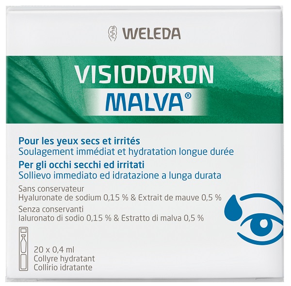 GOCCE OCULARI VISIODORON MALVA 20 MONODOSE DA 0,4 ML - Farmastop
