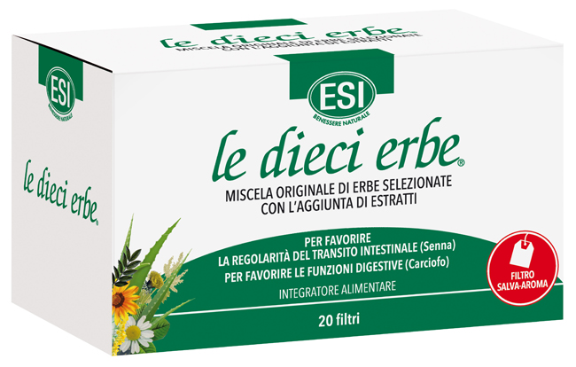 ESI LE DIECI ERBE TISANA 20 FILTRI - Farmastop