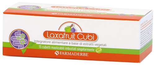 LAXAFRUIT 15 CUBETTI MASTICABILI 150 G - Farmastop