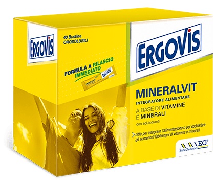 ERGOVIS MINERALVIT 20 BUSTE OROSOLUBILI 60 G - Farmastop