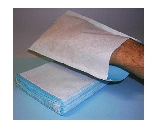 MANOPOLA IMPERMEABILE NON SAPONATA COLORE AZZURRO 100 PEZZI - Farmastop