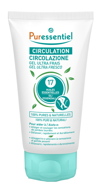 PURESSENTIEL GEL ULTRA FRESCO CIRCOLAZIONE 17 OLI ESSENZIALI 125 ML - Farmastop