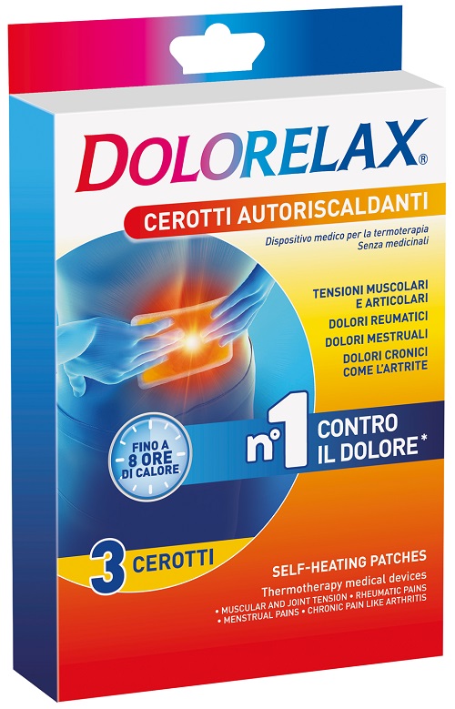 DOLORELAX CEROTTO EFFETTO CALDO 3 PEZZI - Farmastop