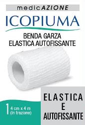 BENDA GARZA ELASTICA ICOPIUMA AUTOFISSANTE CM 4 X 4 MT - Farmastop
