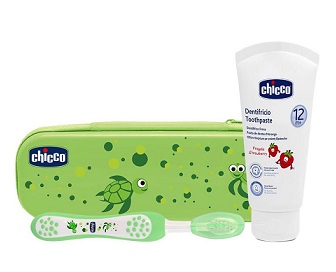 CHICCO SET DENTALE VERDE CON FLUORO - Farmastop