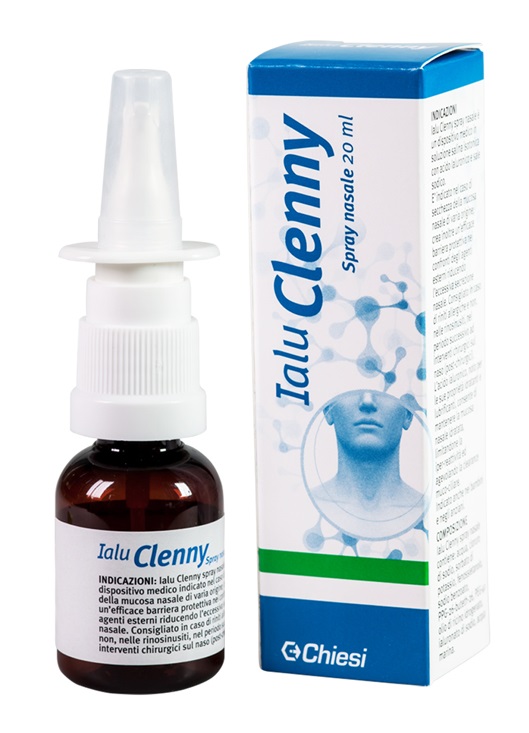 IALU CLENNY SPRAY NASALE SOLUZIONE SALINA ISOTONICA CON ACIDO IALURONICO E SALE SODICO 20 ML - Farmastop