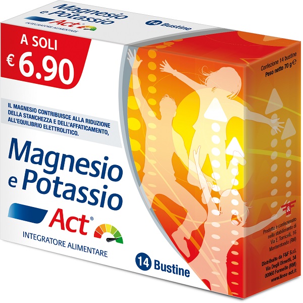 MAGNESIO E POTASSIO ACT 14 BUSTINE 5 G - Farmastop