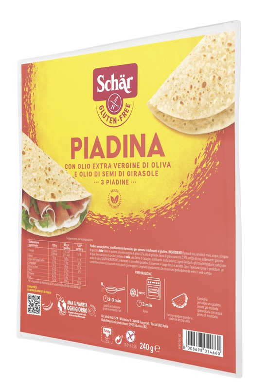SCHAR PIADINA 3 PEZZI DA 80 G - Farmastop