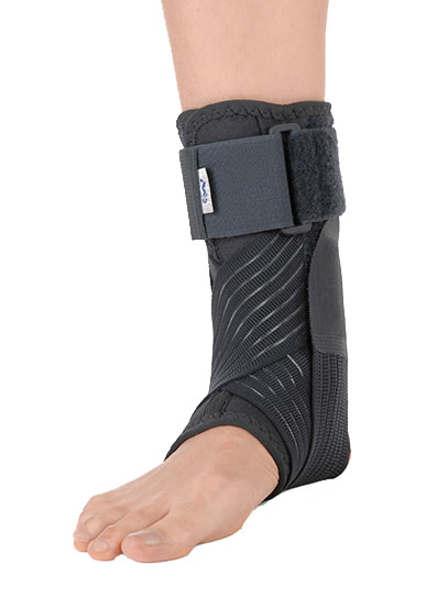 CAVIGLIERA STABILIZZANTE CON BENDAGGIO A 8 FUNZIONALE GRIGIO MEDIUM - Farmastop