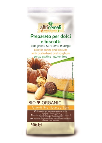ALTRICEREALI PREPARATO PER DOLCI CON GRANO SARACENO E SORGO 500 G SENZA UOVA - Farmastop