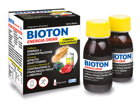 BIOTON ENERGIA DRINK 4 FLACONCINI X 50 ML - Farmastop