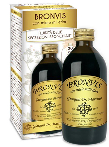 BRONVIS CON MIELE MILLEFIORI 200 ML - Farmastop