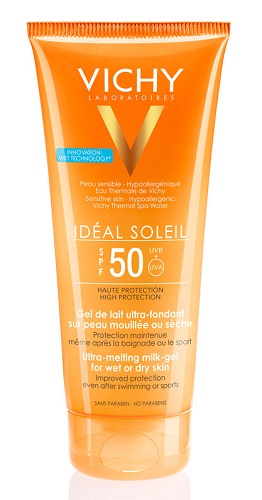 IDEAL SOLEIL GEL WET CORPO SPF50 200 ML - Farmastop