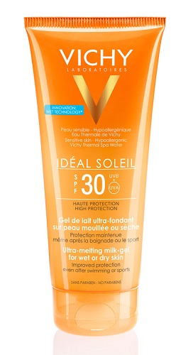 IDEAL SOLEIL GEL WET CORPO SPF30 200 ML - Farmastop