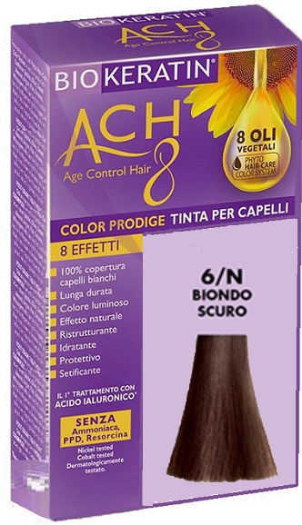 BIOKERATIN ACH8 COLOR PRODIGE 6/N BIONDO SCURO - Farmastop