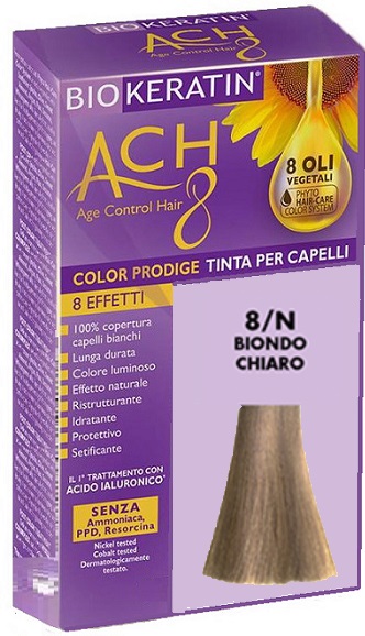 BIOKERATIN ACH8 COLOR PRODIGE 8/N BIONDO CHIARO - Farmastop