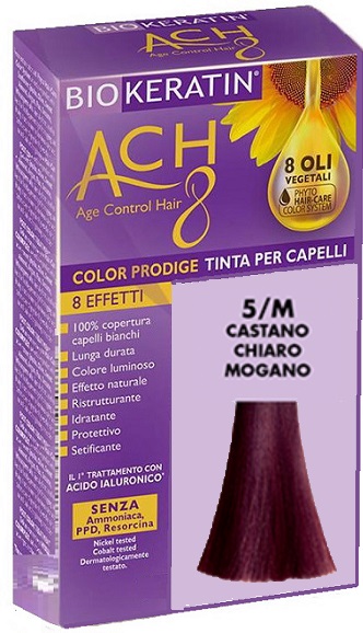 BIOKERATIN ACH8 COLOR PRODIGE 5/M CASTANO CHIARO MOGANO - Farmastop