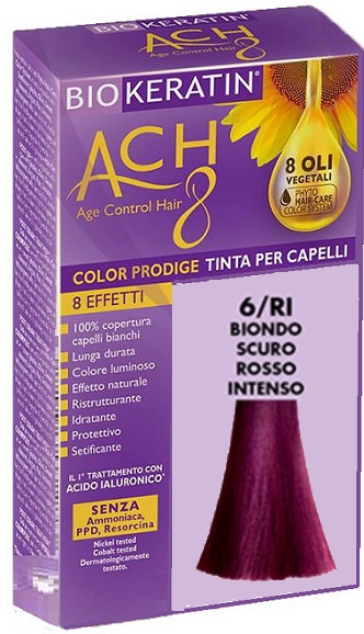 BIOKERATIN ACH8 COLOR PRODIGE 6/RI BIONDO SCURO ROSSO INTENSO - Farmastop