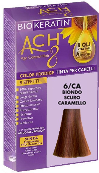 BIOKERATIN ACH8 COLOR PRODIGE 6/CA BIONDO SCURO CARAMELLO - Farmastop