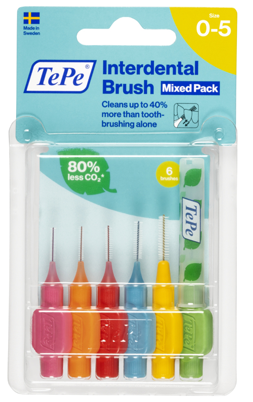 TEPE SCOVOLINI MISTI ROSA/VERDE 6 PEZZI - Farmastop