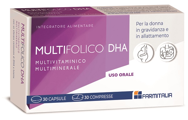 MULTIFOLICO DHA 30 CAPSULE + 30 COMPRESSE - Farmastop