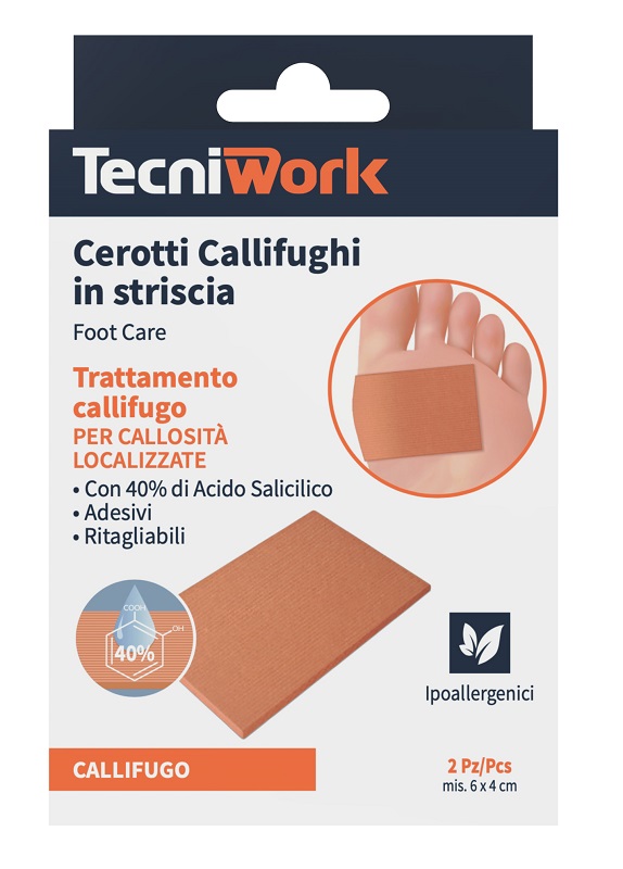 CEROTTI CALLIFUGHI IN STRISCIA CONFEZIONE DA 2 PEZZI - Farmastop