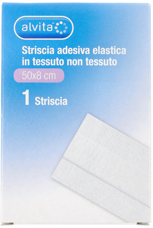 GARZA ALVITA IN TESSUTO NON TESSUTO ESTENSIBILE BIANCO 50X8CM - Farmastop