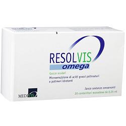 GOCCE OCULARI RESOLVIS OMEGA 20 FIALE MONODOSE 0,25 ML - Farmastop