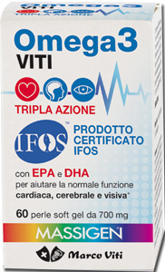 OMEGA3 VITI TRIPLA AZIONE 60 PERLE - Farmastop