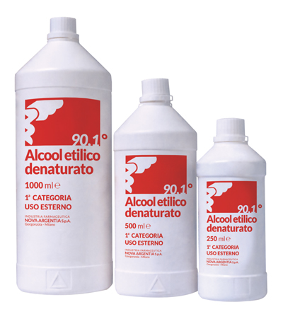 ALCOOL ETILICO DENATURATO 90,1% 250 ML - Farmastop