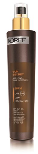 KORFF SUN SECRET OLIO SPRAY SPF6 - Farmastop