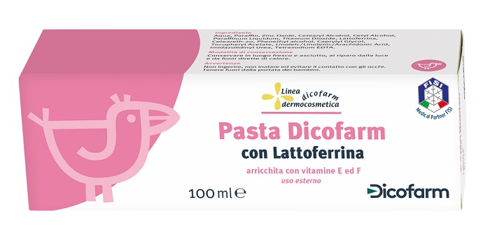 DICOFARM PASTA CON LATTOFERRINA PELLI DELICATE 100 ML - Farmastop