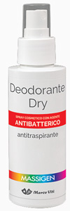 MASSIGEN DETERGENZA DEODORANTE DRY CON ANTIBATTERICO 100 ML - Farmastop