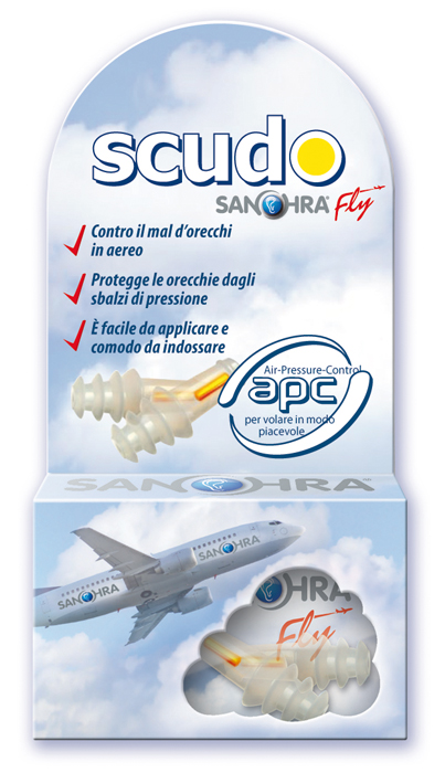 SCUDO SANOHRA FLY FILTRO AURICOLARE 2 PEZZI - Farmastop